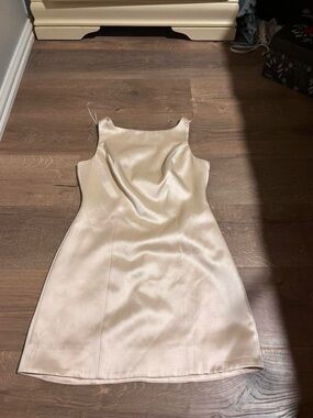 ASTR THE LABEL Ivory Satin Mini